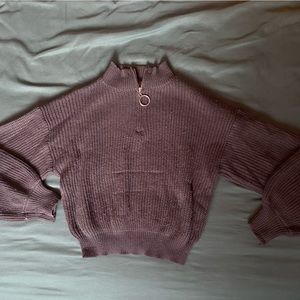 Cozy Zip up Cable Knit Sweater